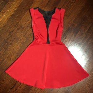 Guess red evening dress